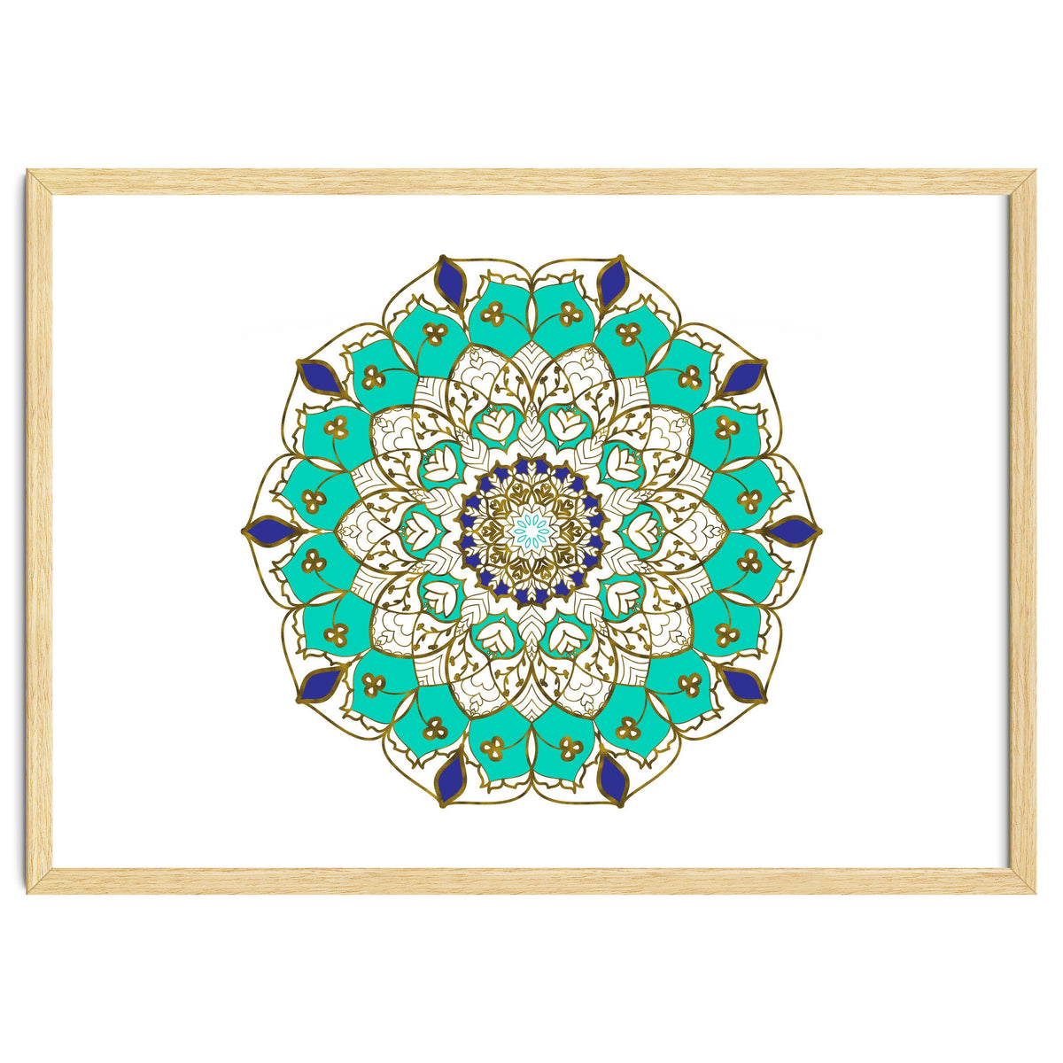Blue and Gold Mandala