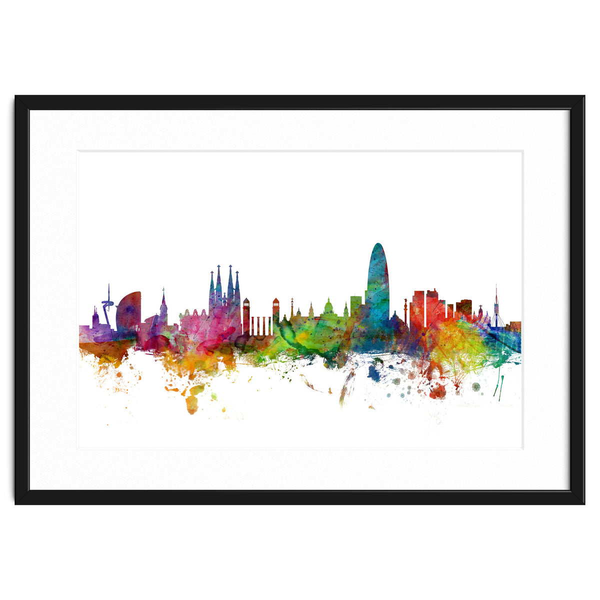 Barcelona Spain Skyline