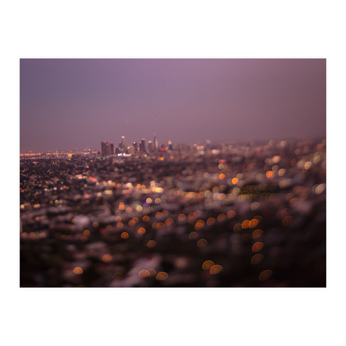 Los Angeles at Night (Print Only)