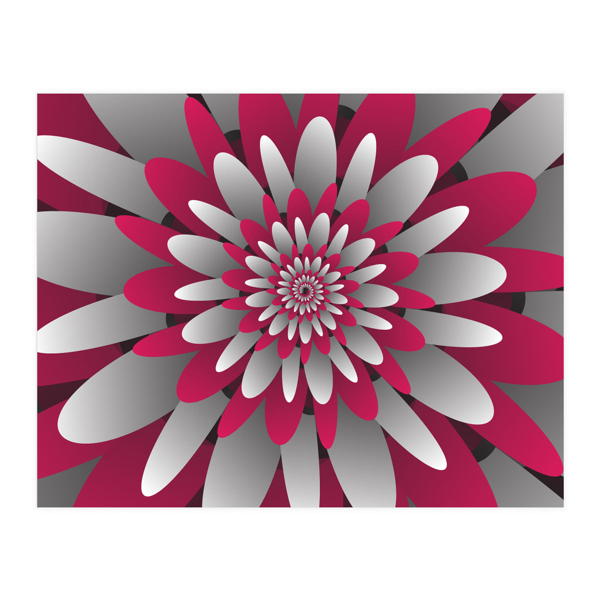 Paper Cut Flower Spiral (Print Only)