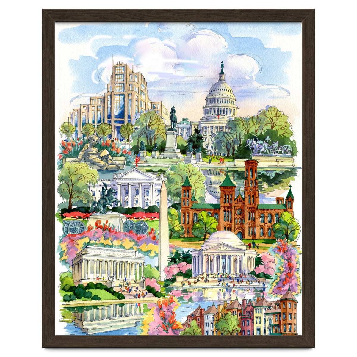 Washington District of Columbia Illustration
