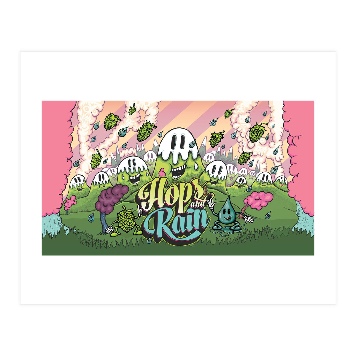 Hops & Rain Sour Beer (Print Only)