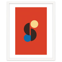 Mid Century Geometric Simple Art Print