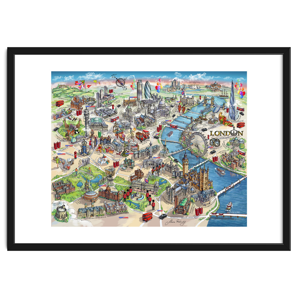 London Map Illustration
