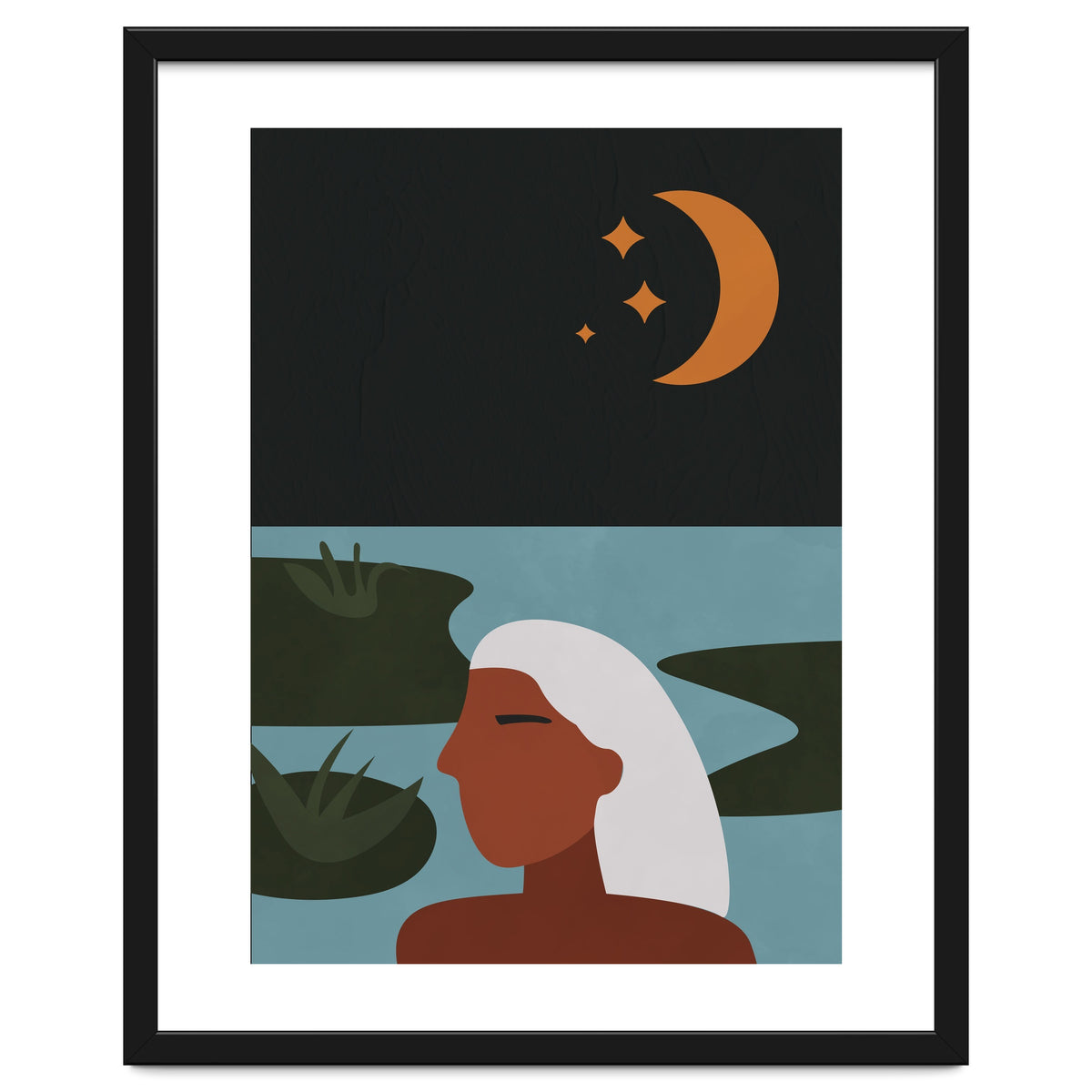 Boho Style Woman At The Lake