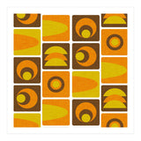 70s Cube Geo Brown  (Print Only) thumbnail