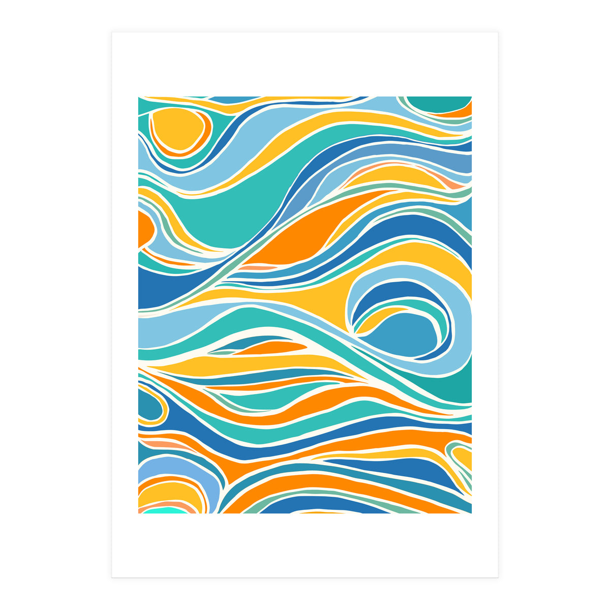 Summer Beach Abstract (Print Only)