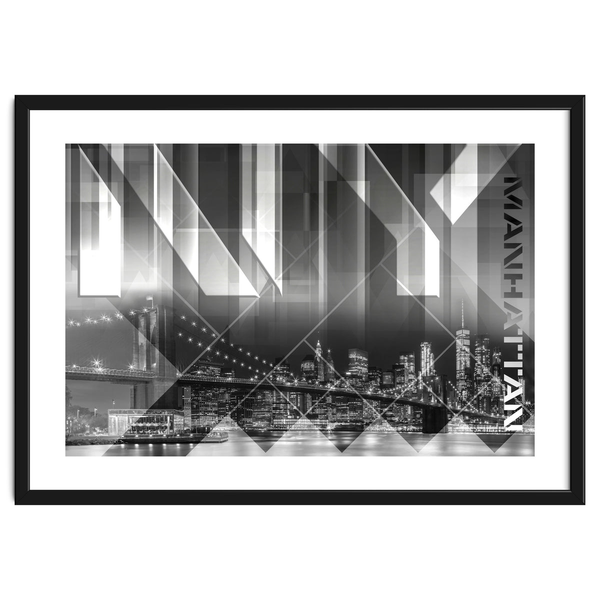 Modern Art BROOKLYN BRIDGE & SKYLINE