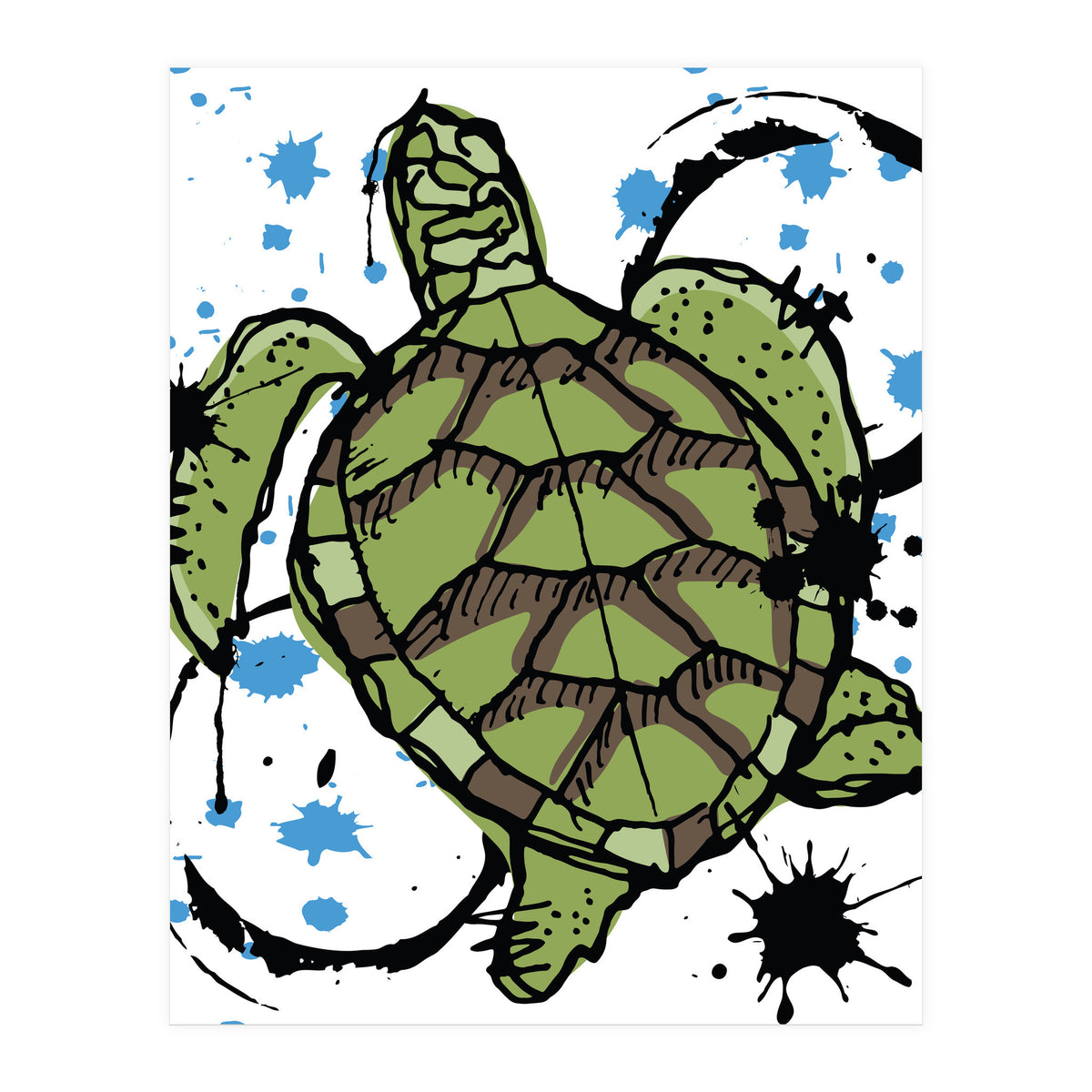Sea Turtle sketch 2 (Print Only)