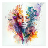 Watercolor Tropical Woman #15 (Print Only) thumbnail