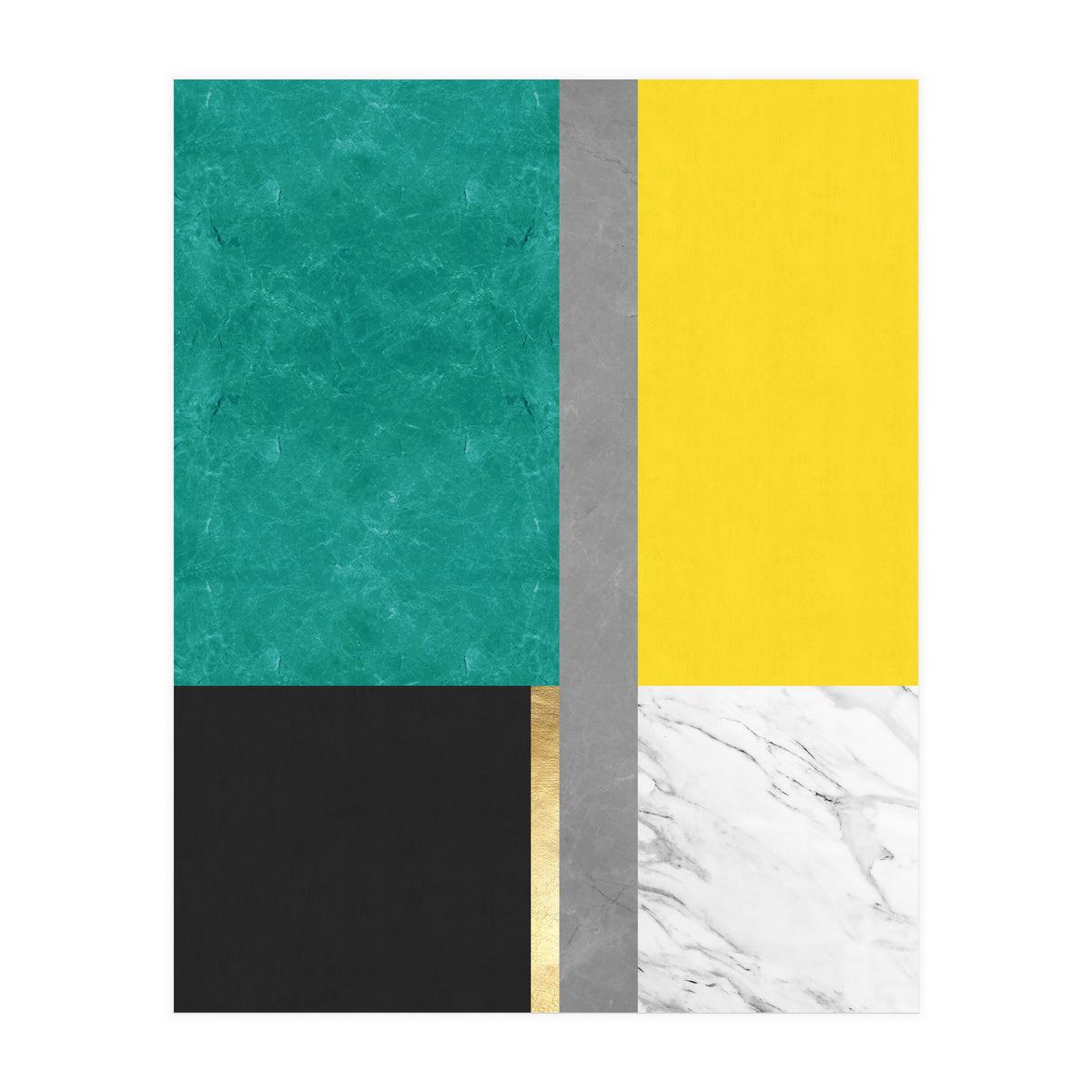 Geometric and golden IX (Print Only)