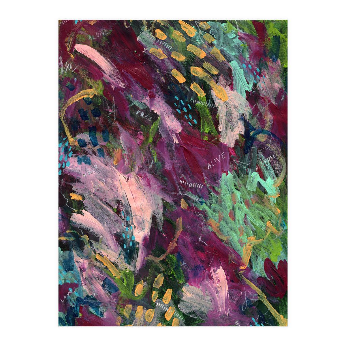 Flowers In The Forest (Print Only)