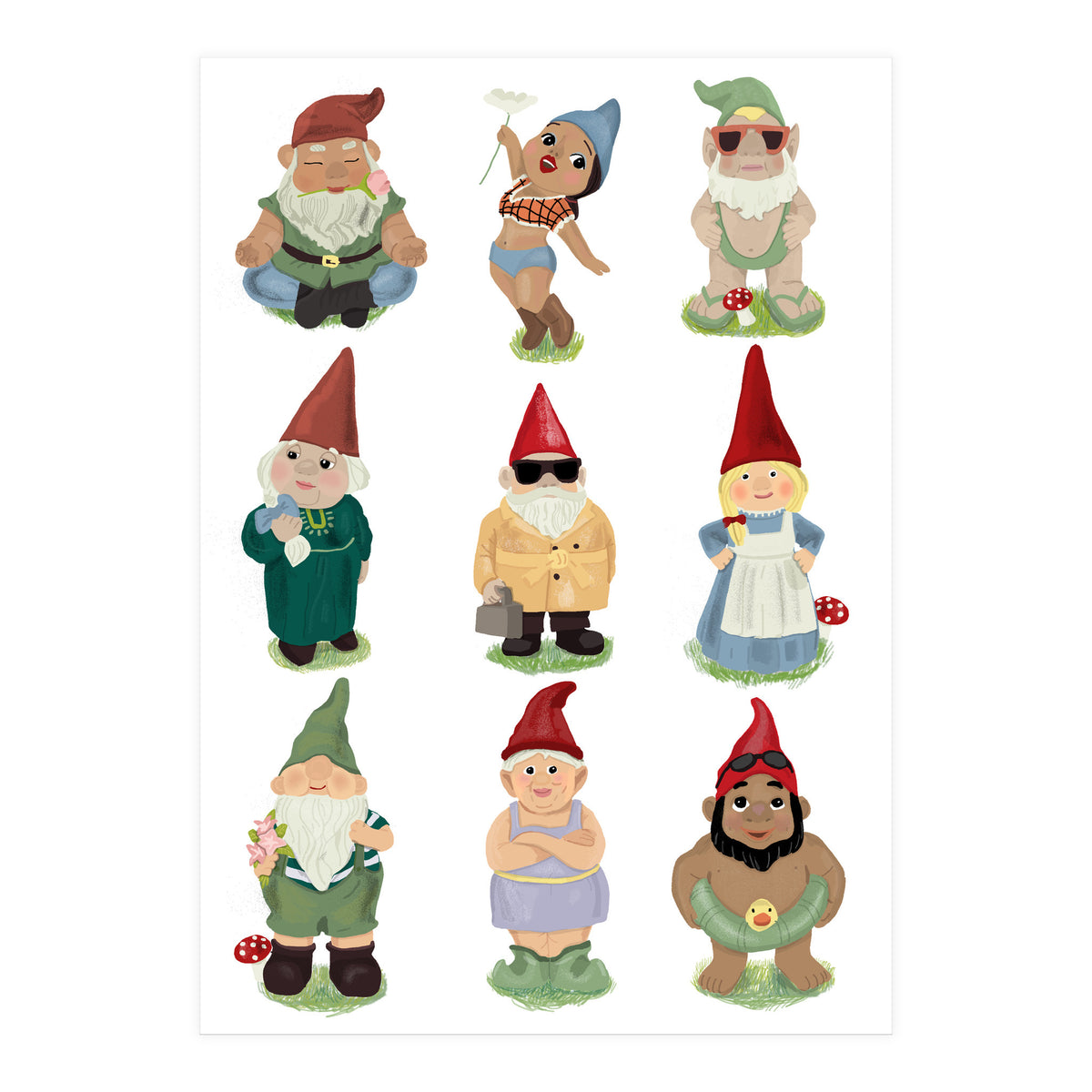 Garden Gnomes (Print Only)