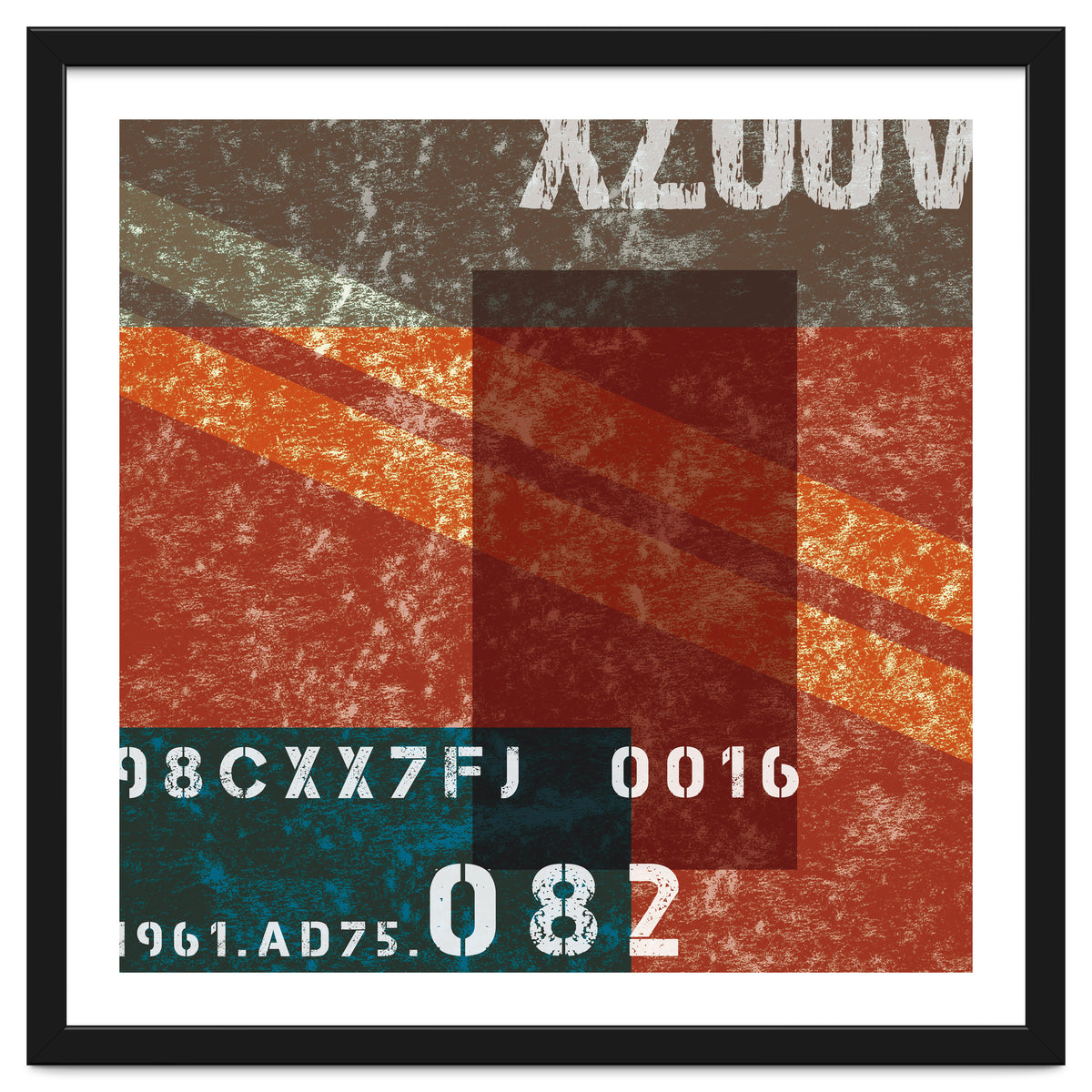 Abstract Industrial Red