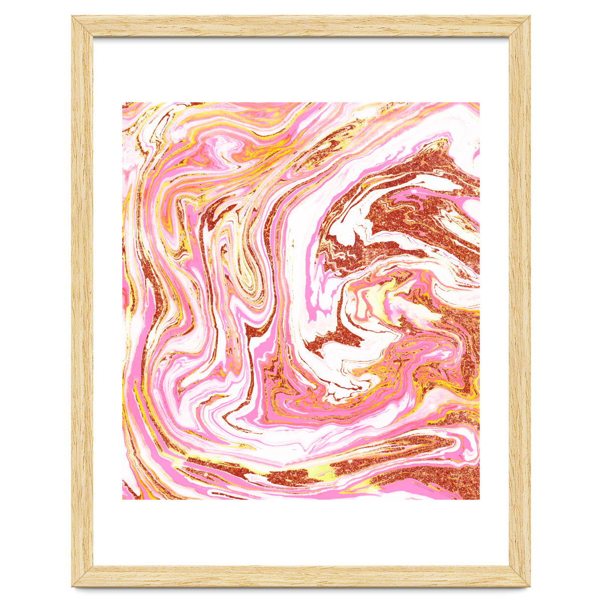 Marble + Rose Gold Dust