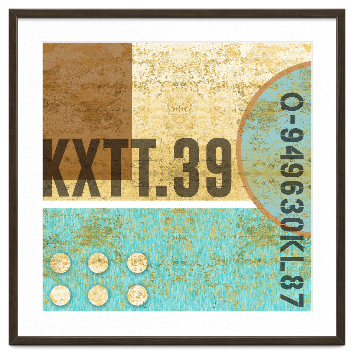 Abstract Industrial Sand And Blue