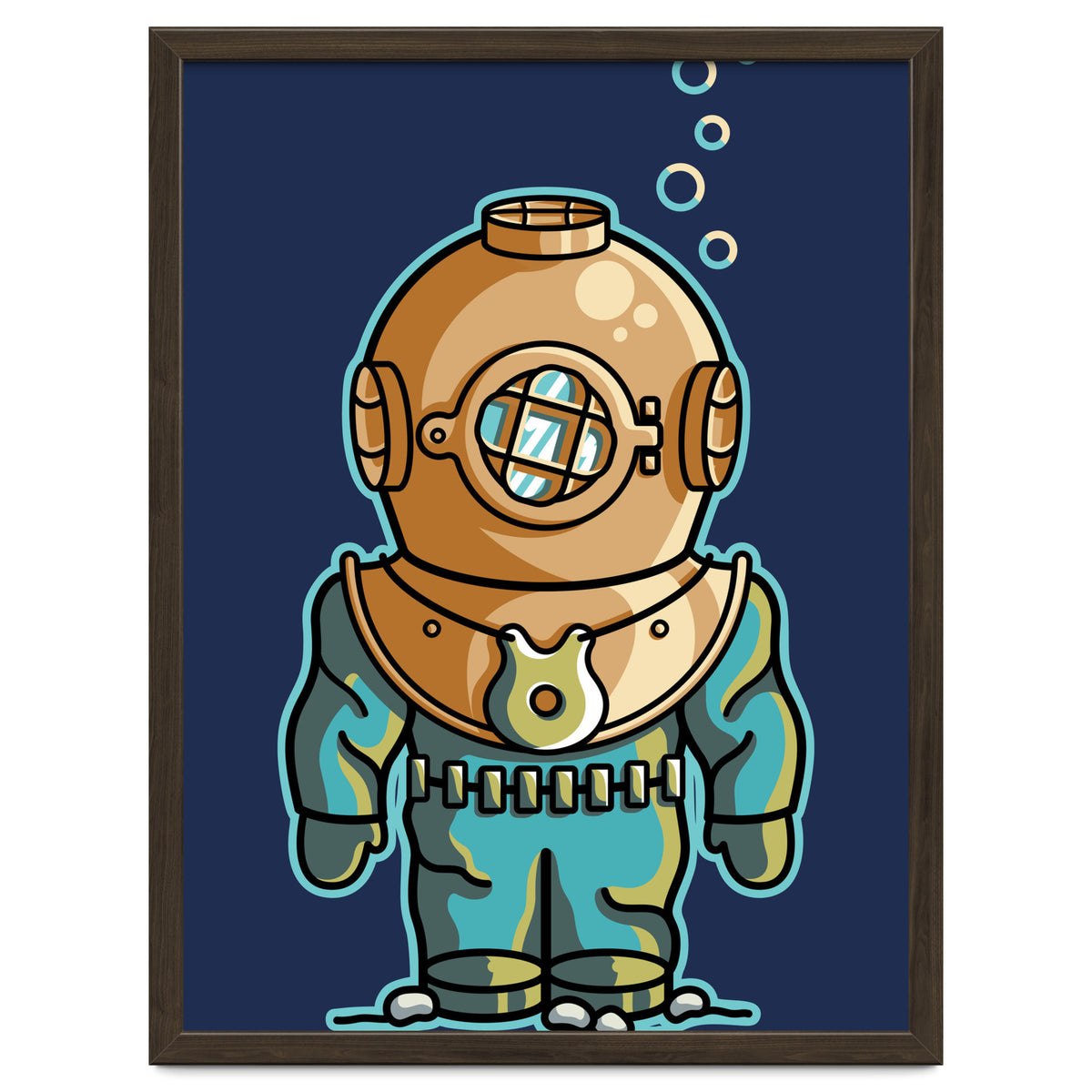 Cute Deep Sea Diver