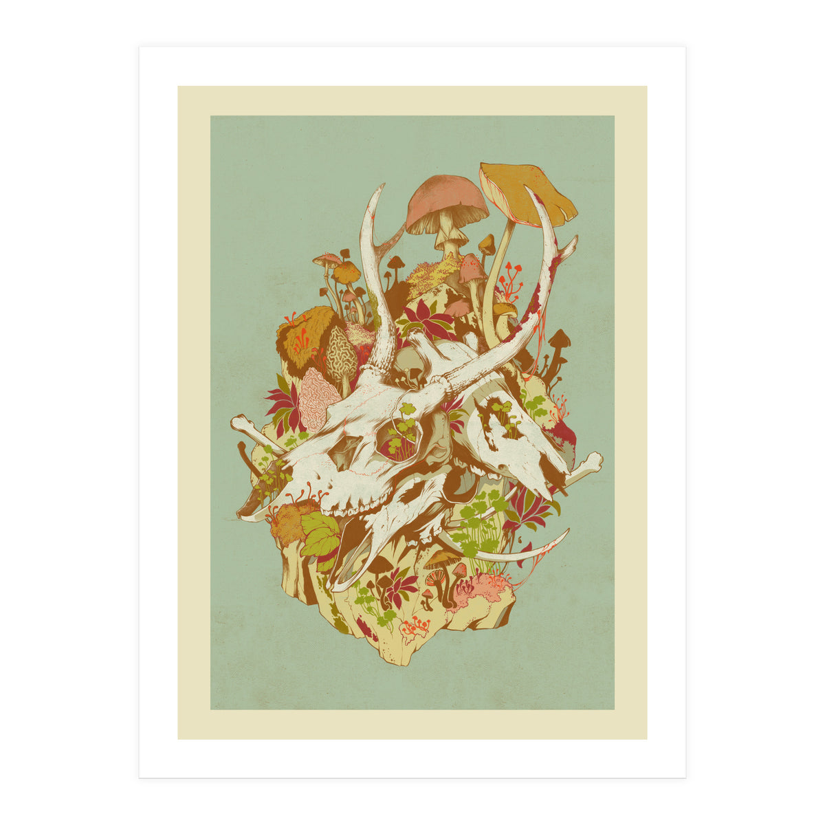 Skulls In Spring (Print Only)