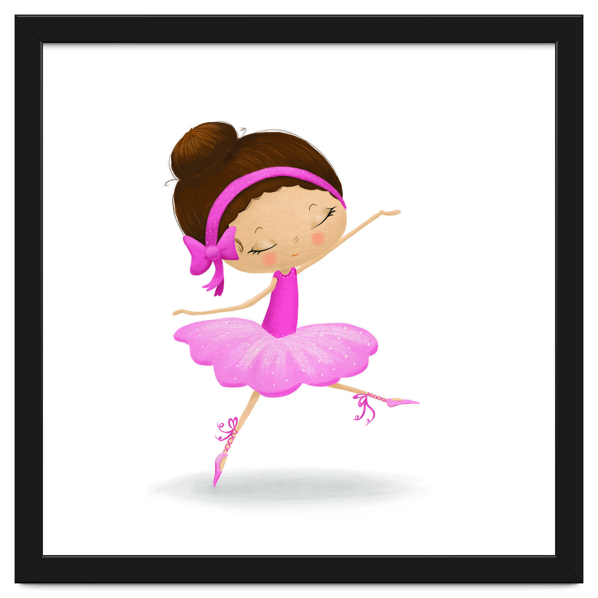 Adorable Ballerina Nursery Print