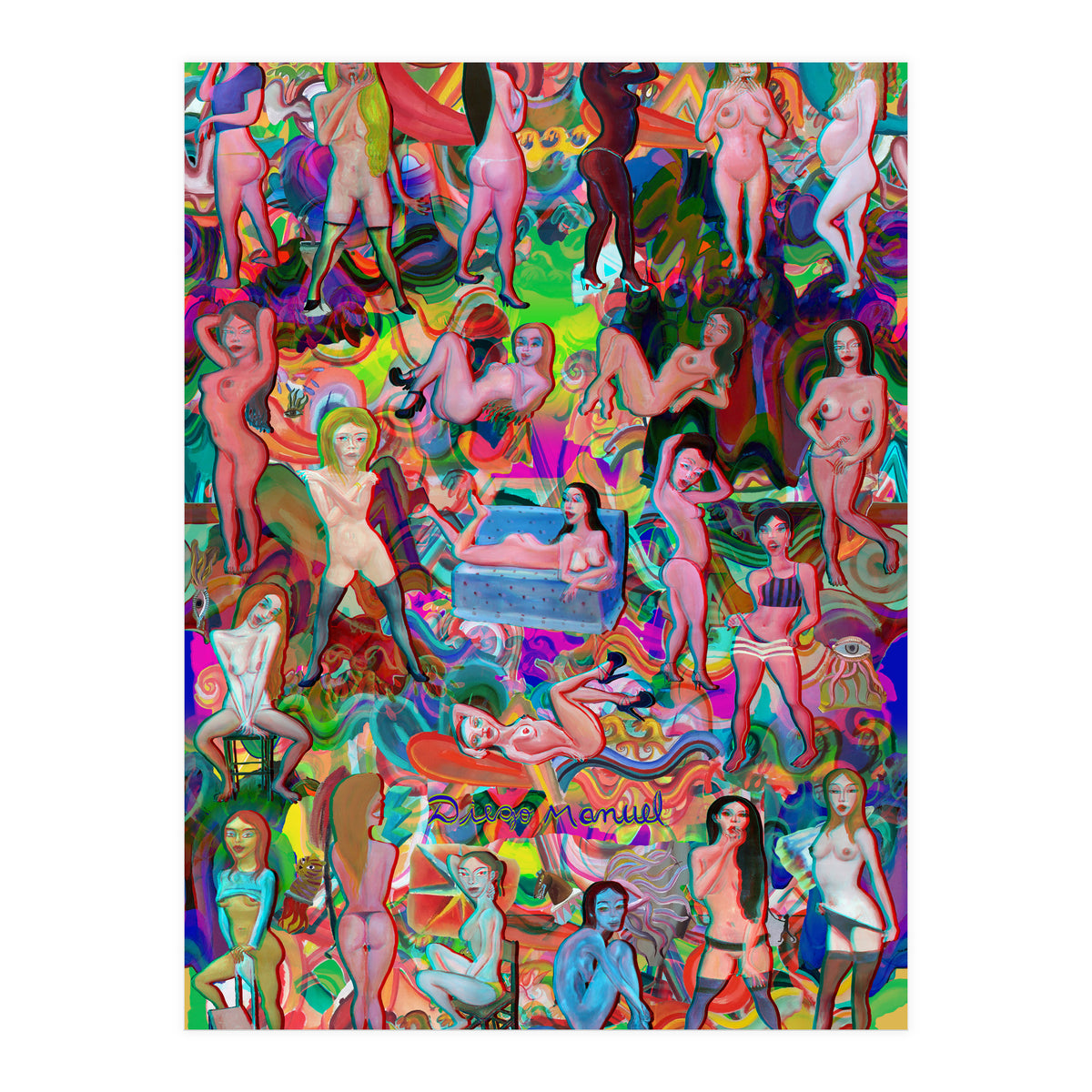 Chicas 3d 5 (Print Only)
