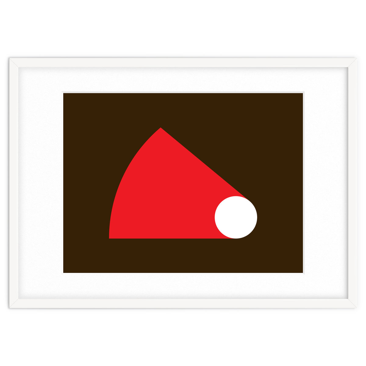 Geometric Shapes No. 51 - red & brown