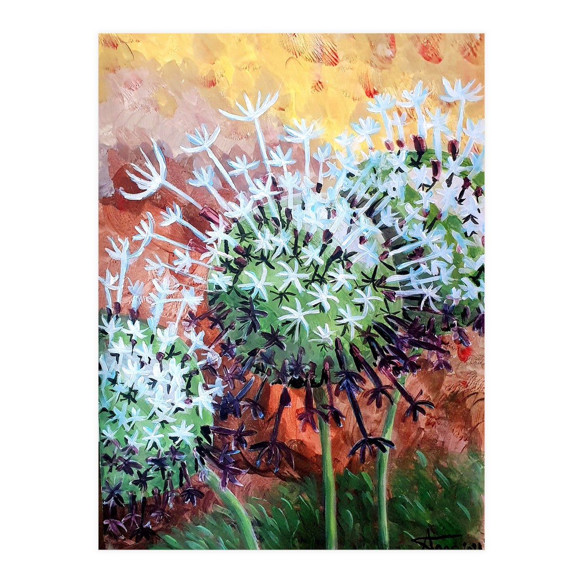 Three Dandelions (Print Only)