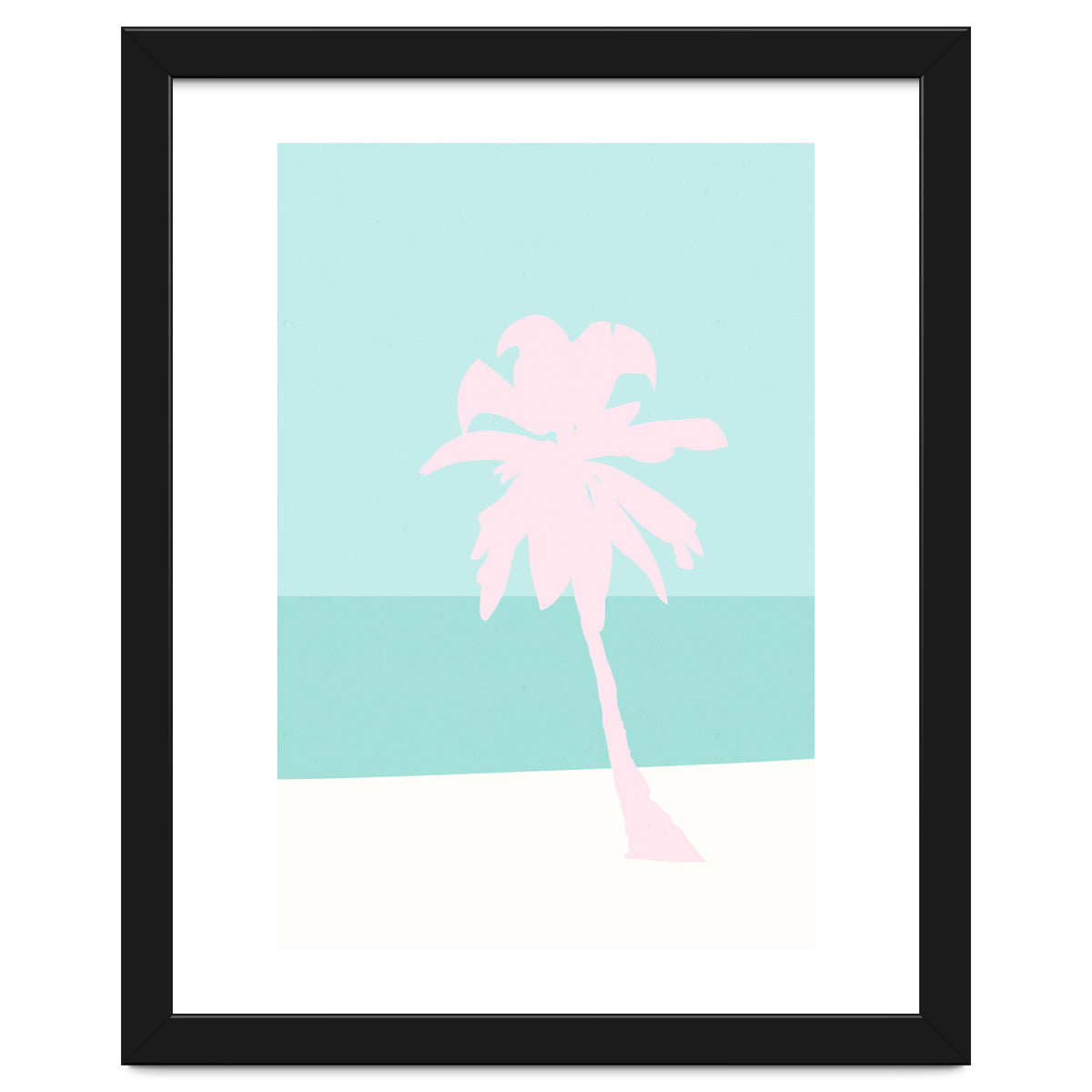 Minimal Palm Tree - Turquoise Coast