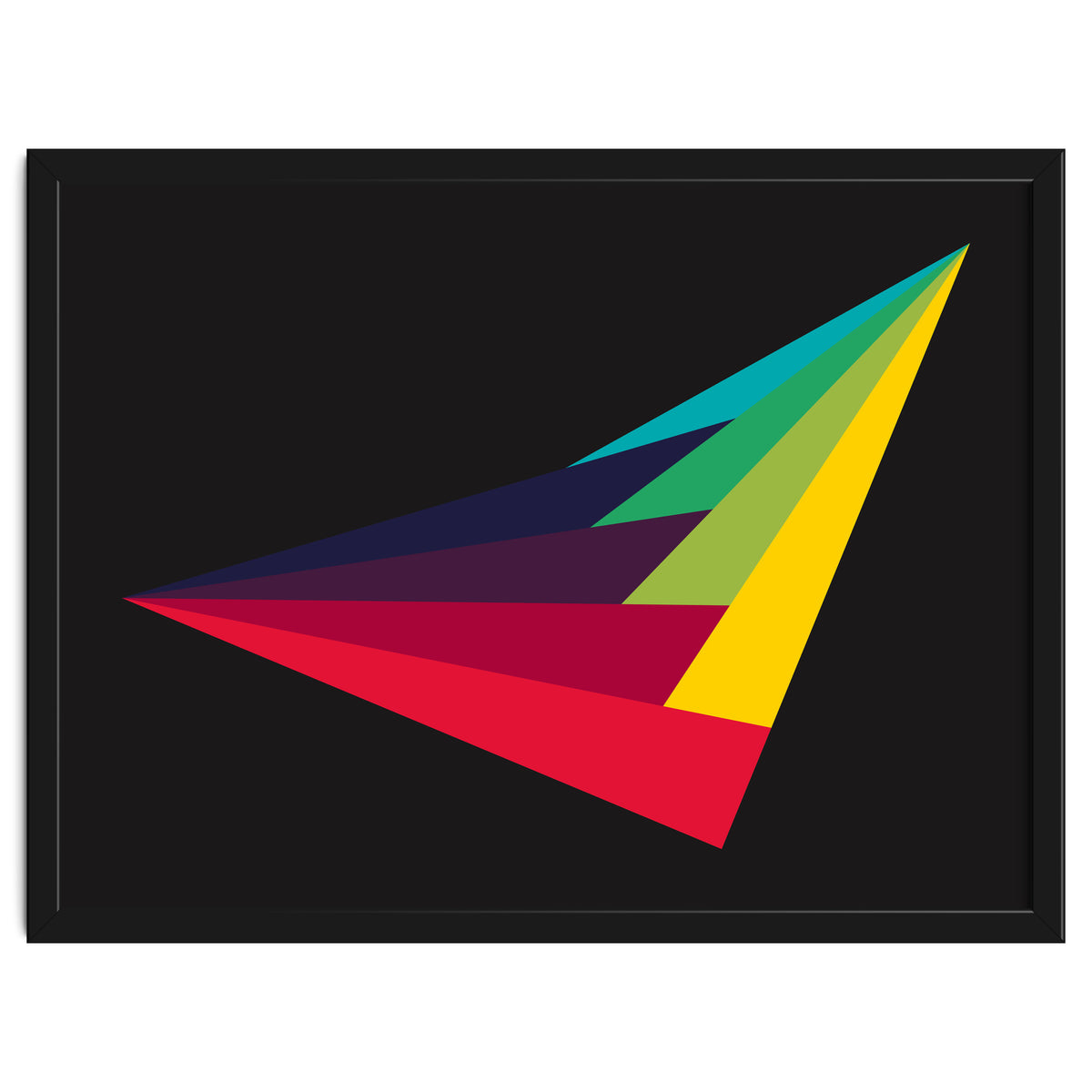 Geometric Shapes No. 40 - rainbow