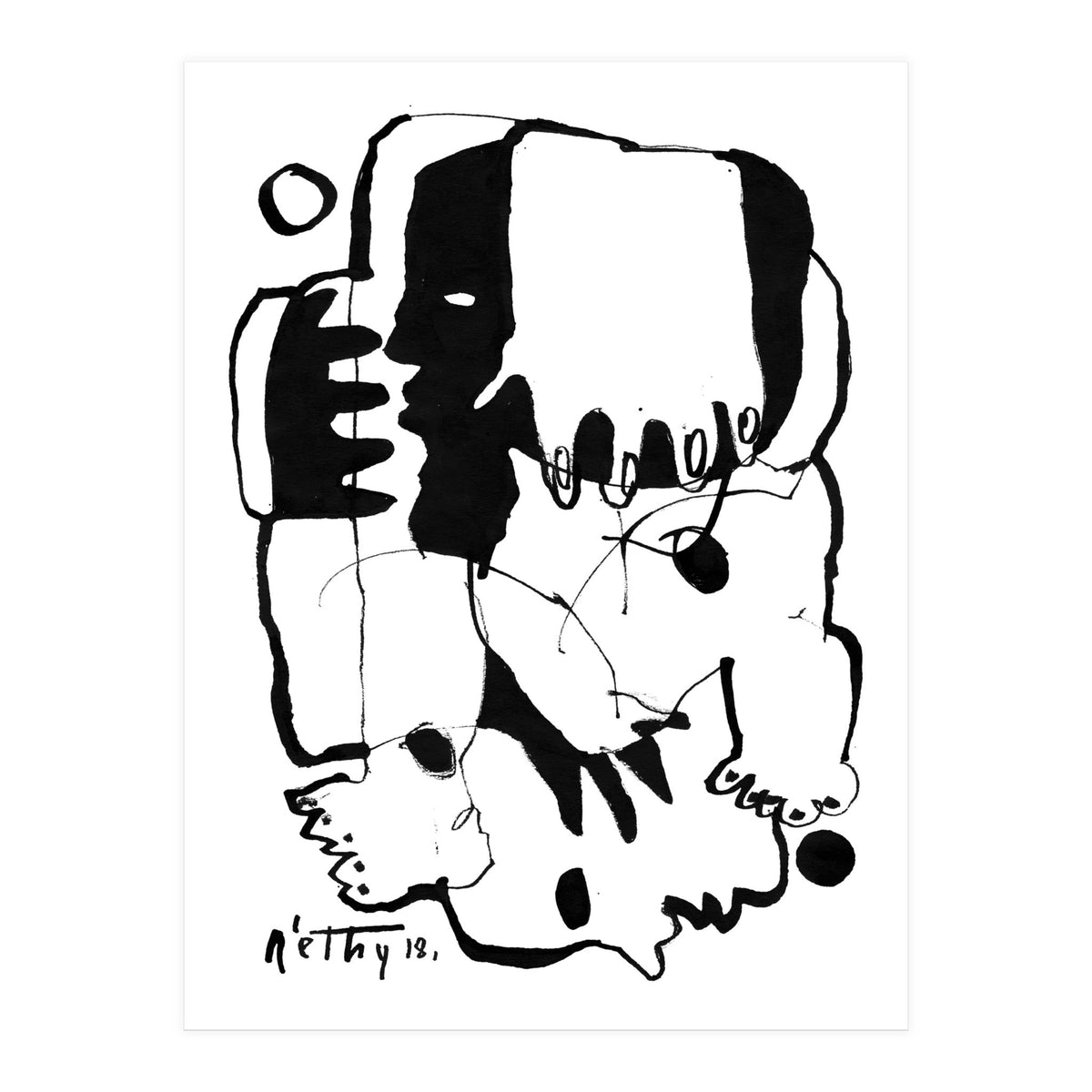 Everlasting Fight - b&w (Print Only)