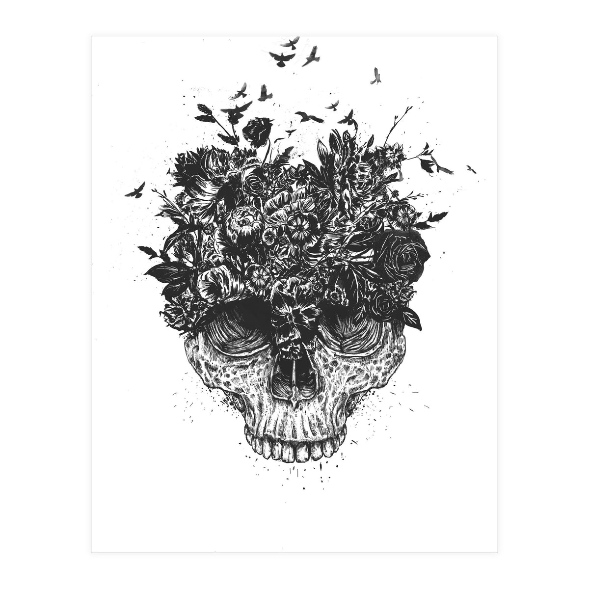 My Head Is A Jungle Bw (Print Only)