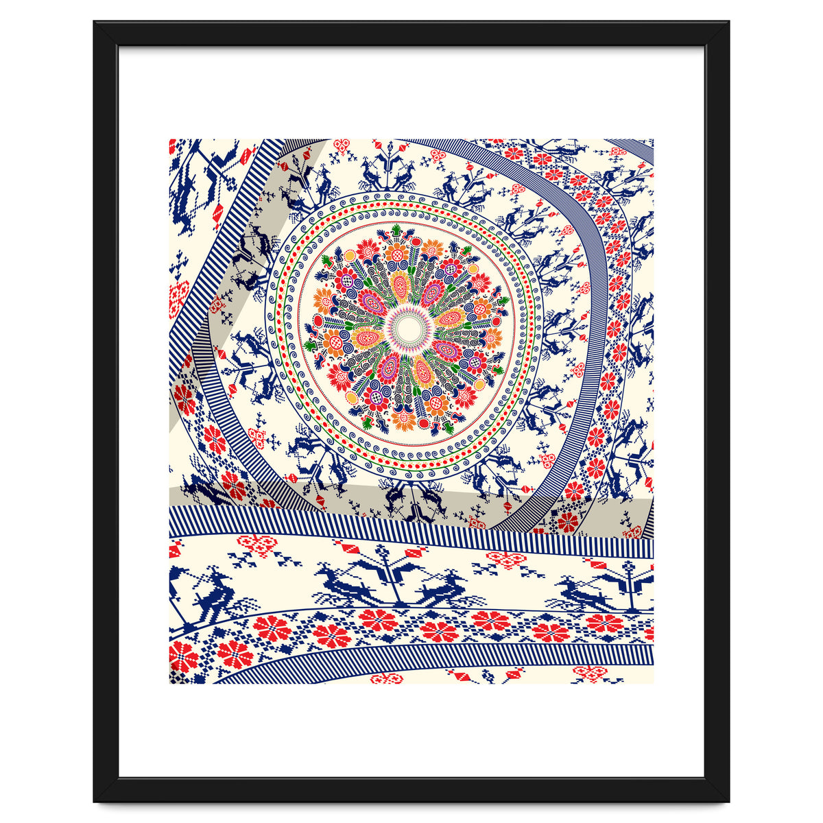 Romanian embroidery background 4
