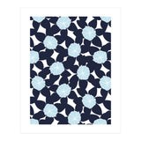 Pastel Blue Abstract Flower Pattern (Print Only) thumbnail