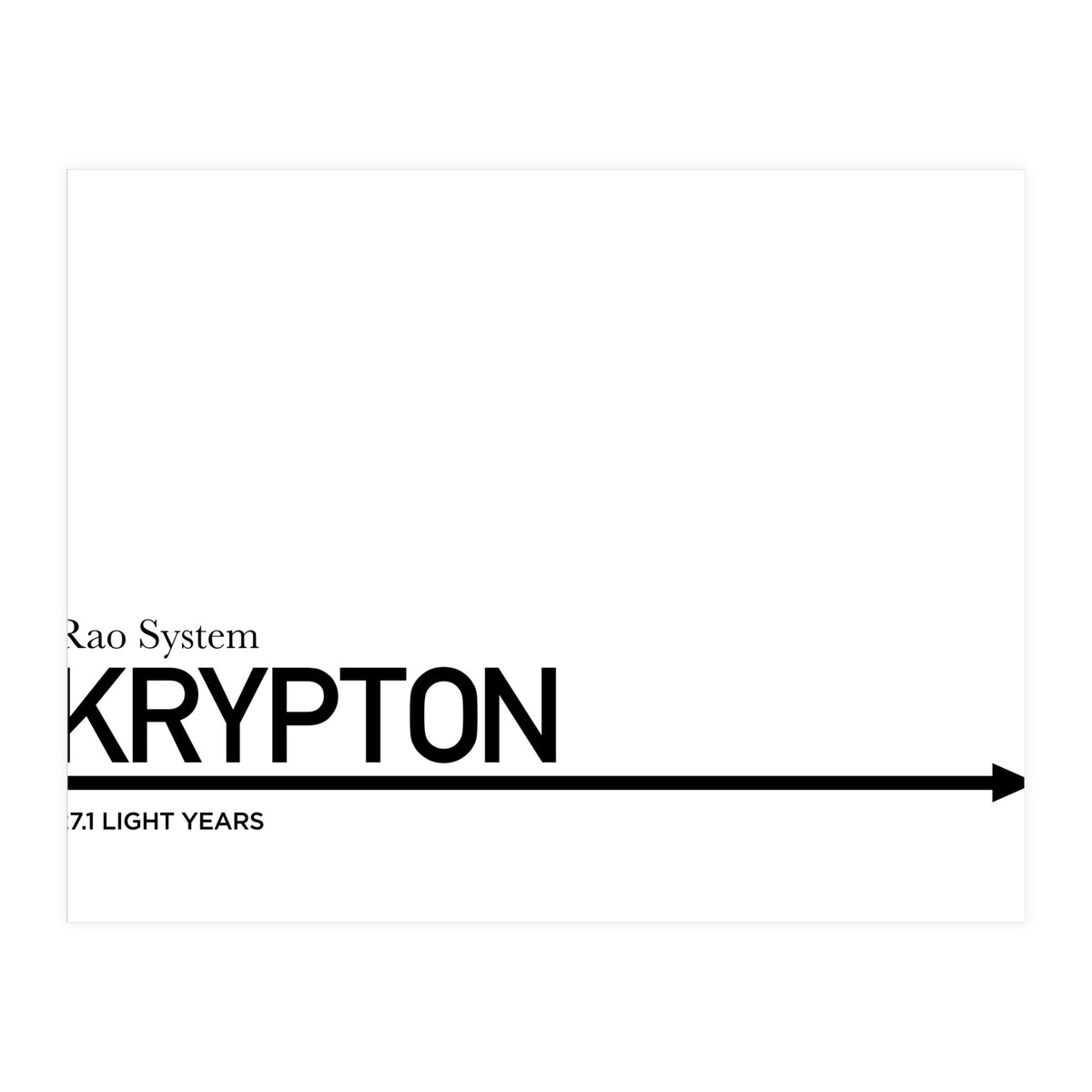 TO KRYPTON (Print Only)