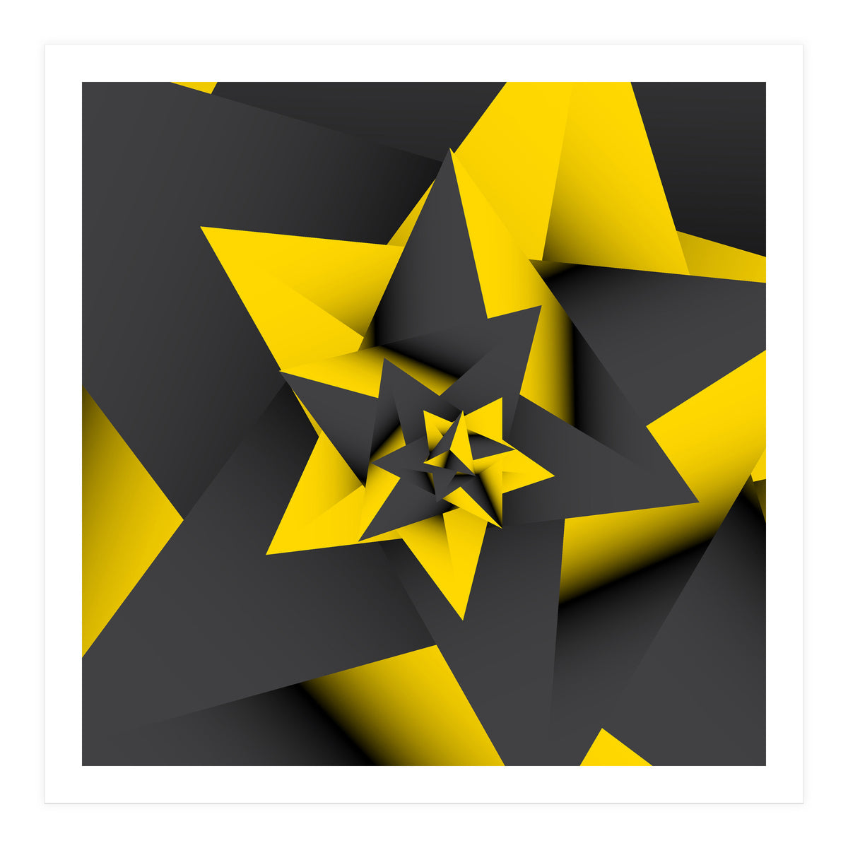 Yellow Abstract (Print Only)