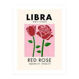Libra Birth Flower Red Rose (Print Only) thumbnail