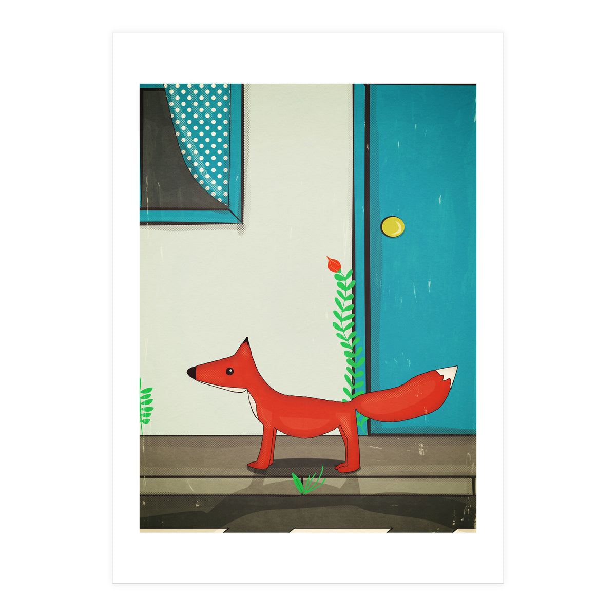 Fox in the city (Print Only)