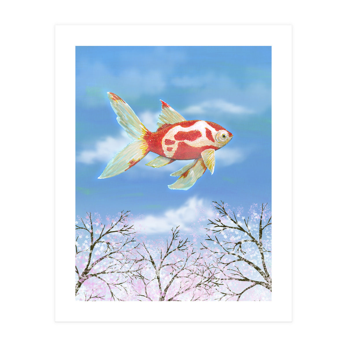 Flying goldfish (Print Only)