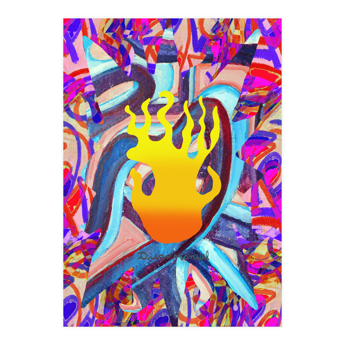 Fuego Y Graffiti 32 (Print Only)