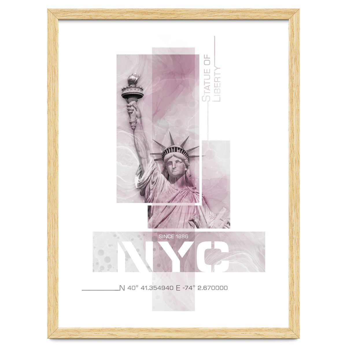 NYC Statue of Liberty | pink marble