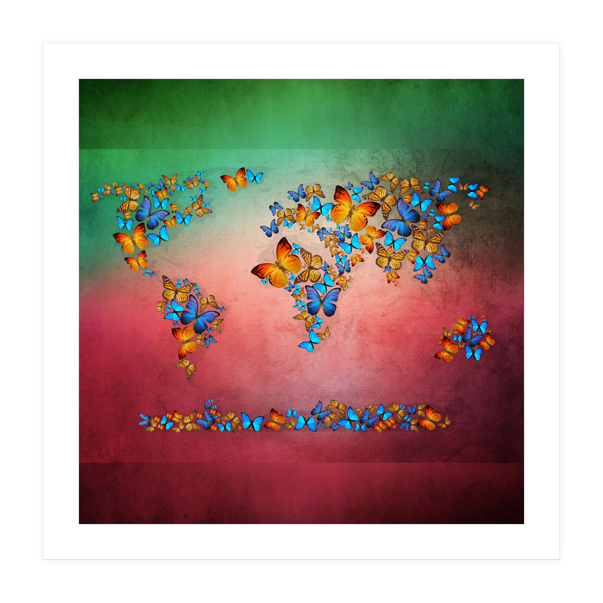 Map Of The World  (Print Only)