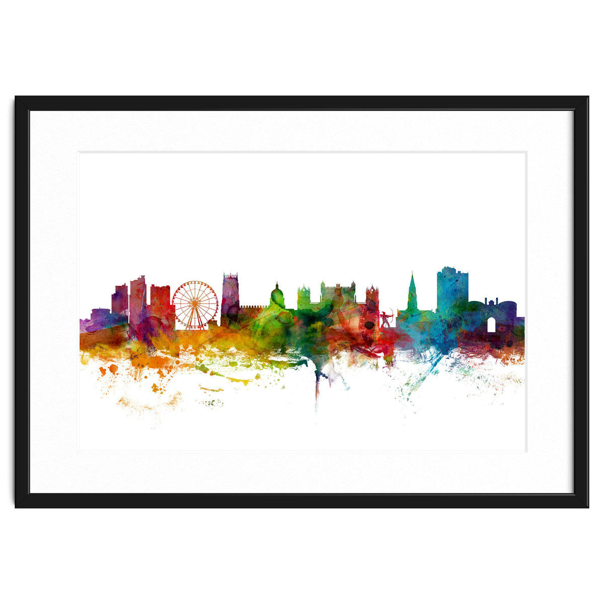 Nottingham England Skyline