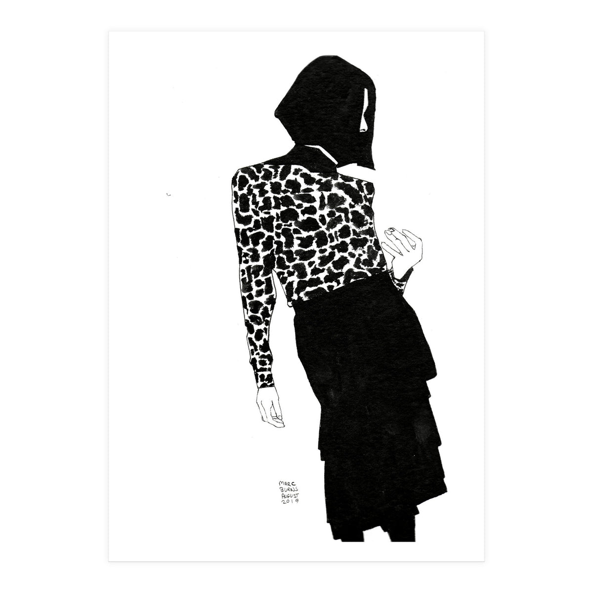 Untitled #39 - Woman in animal print (Print Only)