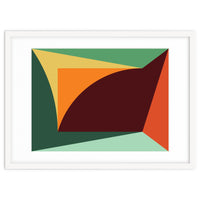 Geometric Shapes No. 18 - orange, green & purple