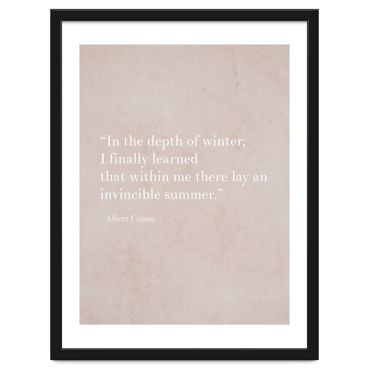 An Invincible Summer By Camus