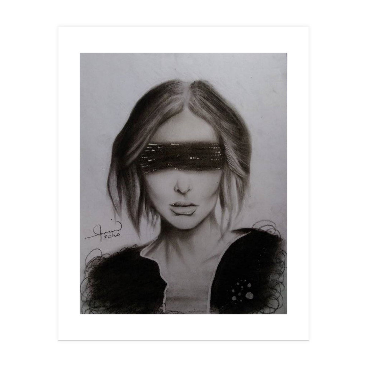 Blindfold Women Art (Print Only)