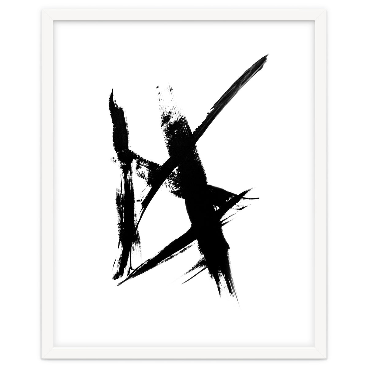 Abstract Brushstroke Print