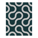 My Favorite Geometric Patterns No.35 - Green Tinted Navy Blue (Print Only) thumbnail