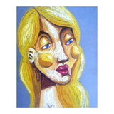 Blond Girl looking left (Print Only) thumbnail
