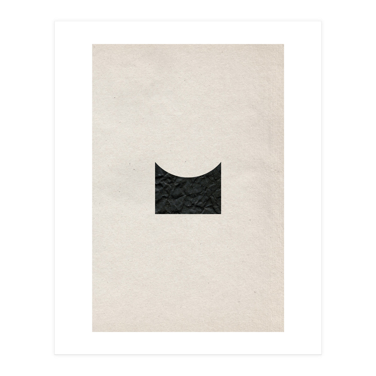 Cut black shape on grey (Print Only)