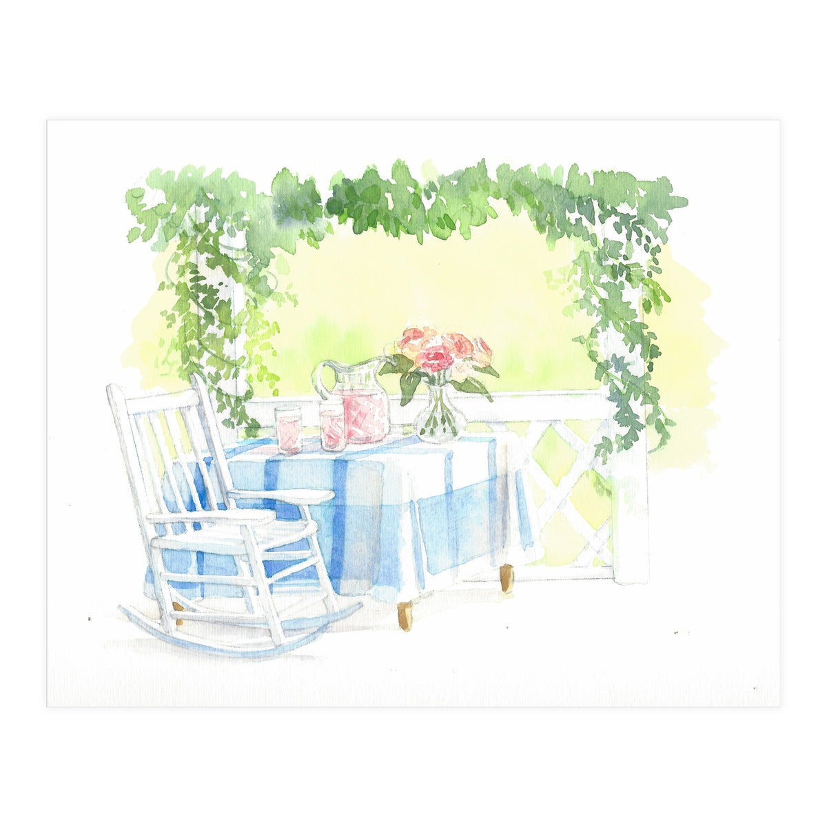 Afternoon Lemonade & Blooms (Print Only)